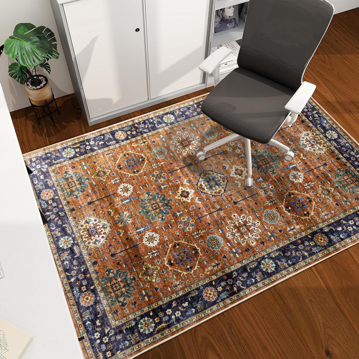 Office Chair Mat for Hardwood Floor, 60x45 Easy Glide Protector