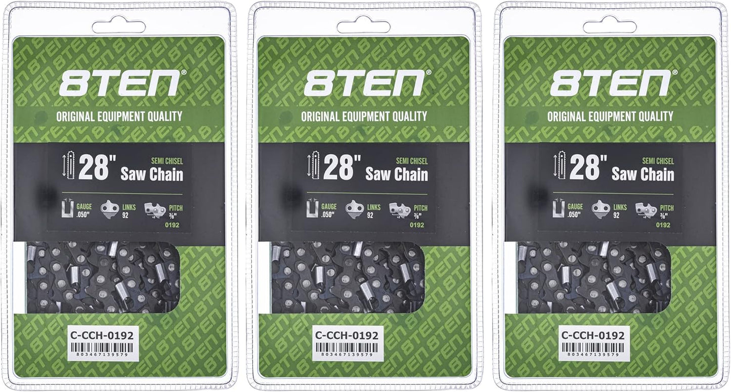 8TEN Semi Chisel Chainsaw Chain 28 Inch for McCulloch Pro Mac 800