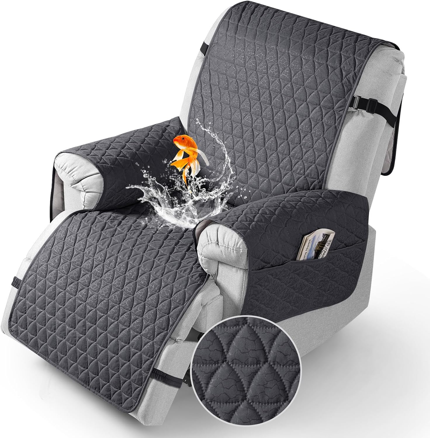 TAOCOCO Waterproof Recliner Cover with Non-Slip Granule Design