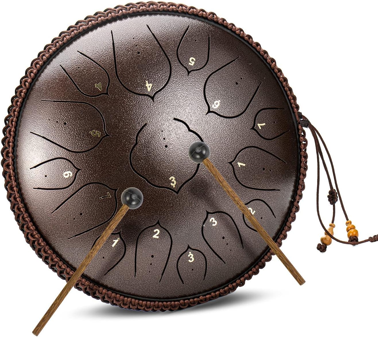 ChunFeng 15 Notes Steel Tongue Drum 14 Inch for Adults