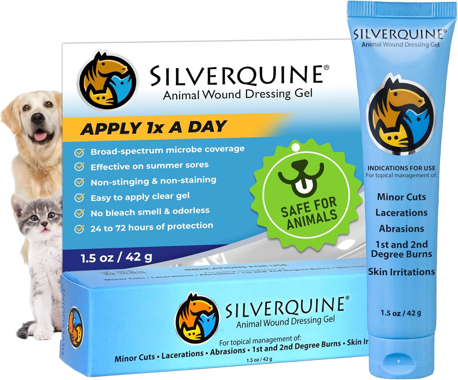 Silverquine Hot Spot Gel - Soothes & Protects Pet Skin