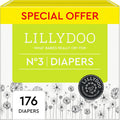 Diapers - 3 (13-22 lbs) Monthly Supply (176) - Skin-Friendly Comfort