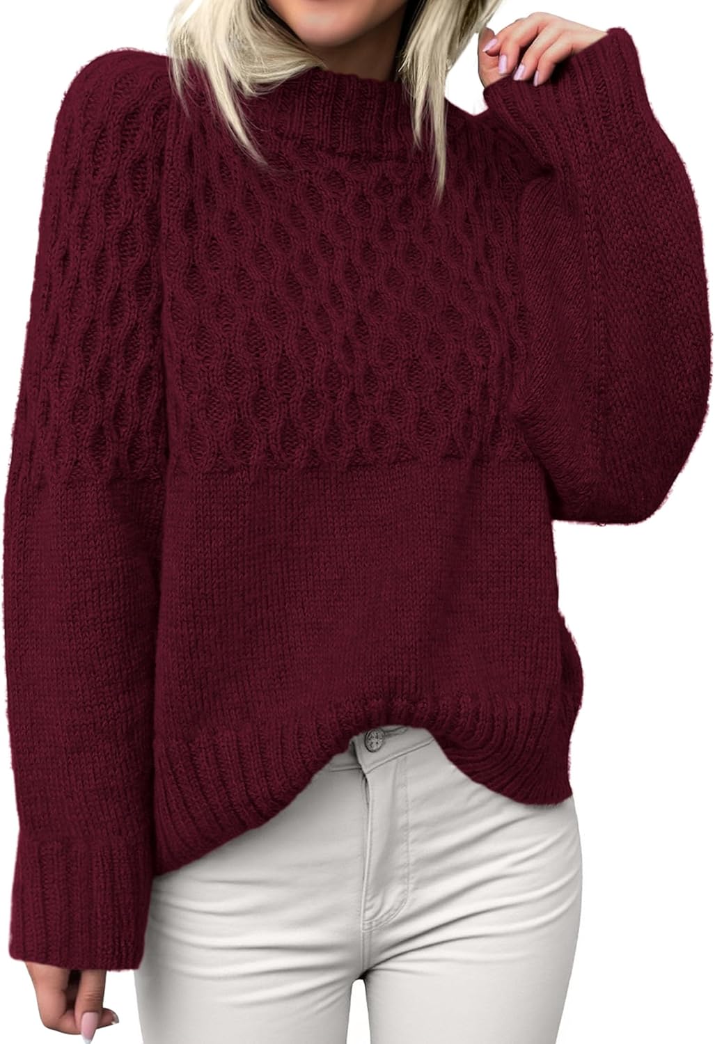Oversized Sweaters for Women - Cute Cable Knit Pullover Tops