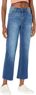 KUT from the Kloth Kelsey High-Rise Fab Ab Ankle Flare - Flattering