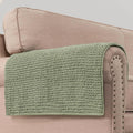Plush Chenille Couch Armrest Cover 2 Packs - Thick, Soft Protector
