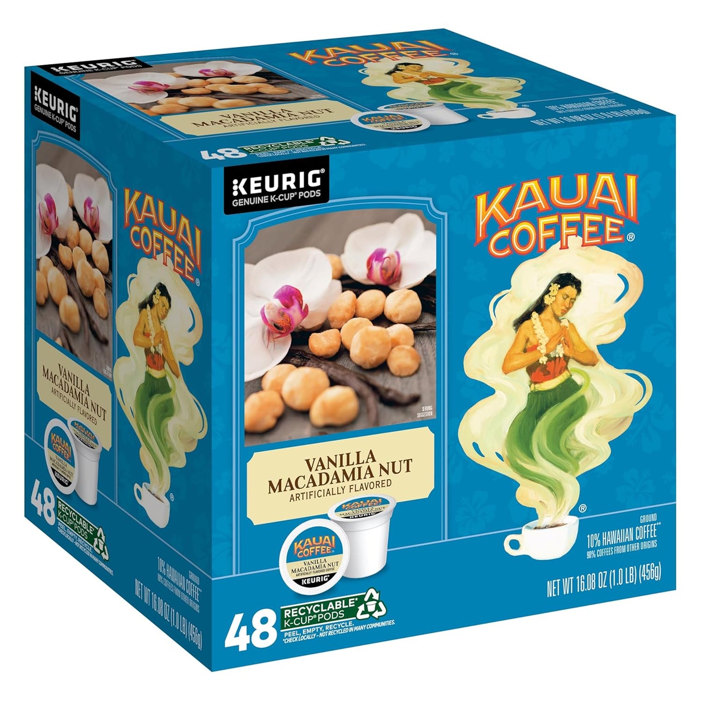 Kauai Coffee K-Cup Pods for Keurig - Vanilla Macadamia Nut