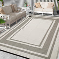 Outdoor Rug 9x12 Ft Waterproof Plastic Straw Rug - Breathable Patio