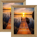 Edenseelake 11x14 Picture Frames Set of 2 - Vintage Gold Poster Frames