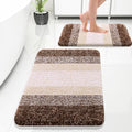 Olanly Bathroom Rug Set 2 Piece - Plush, Absorbent Microfiber Mats