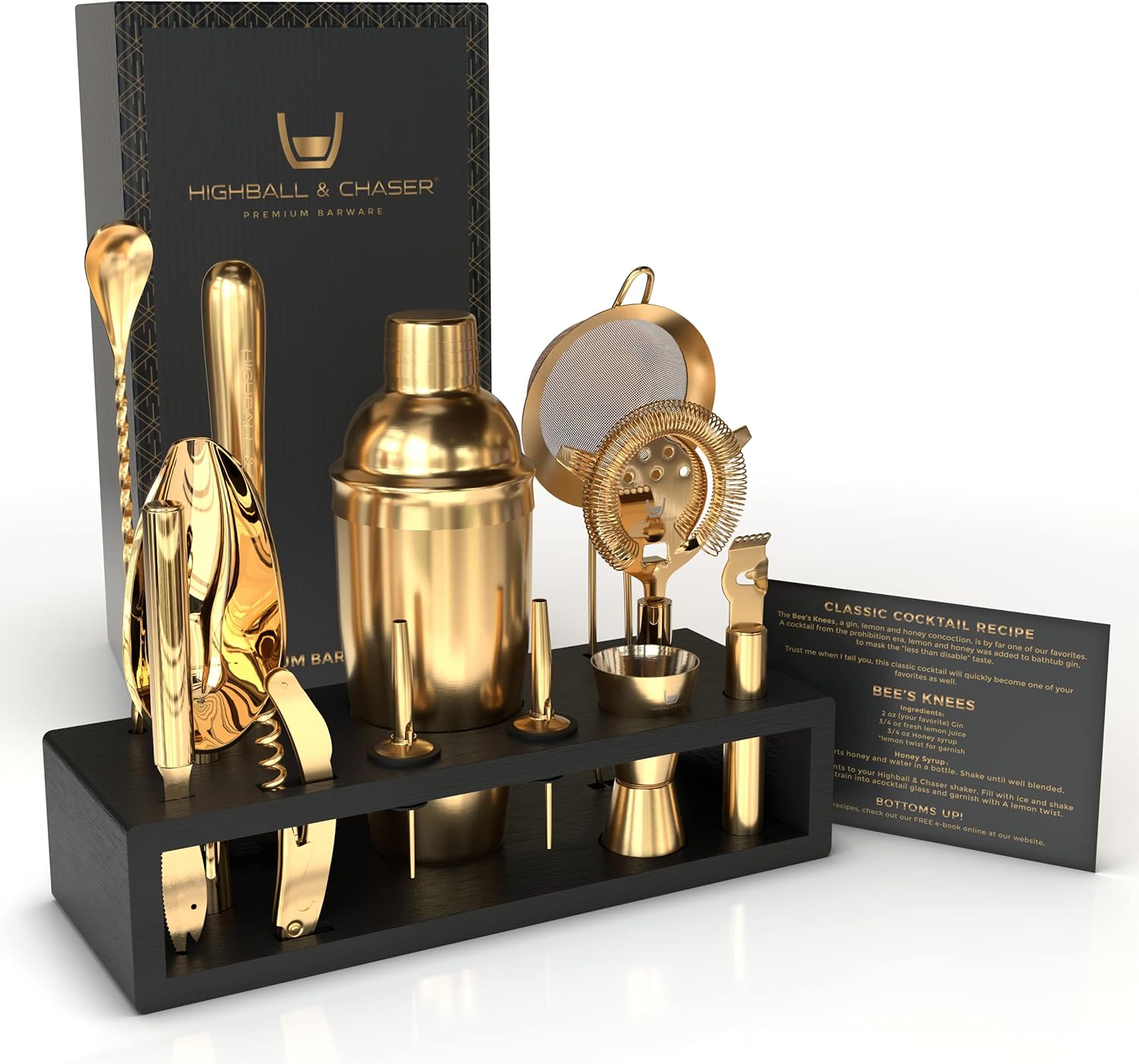 Rustproof Stainless Steel Cocktail Shaker Set