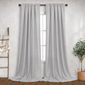 102 Inch Light Filtering Semi Sheer Curtains for Living Room