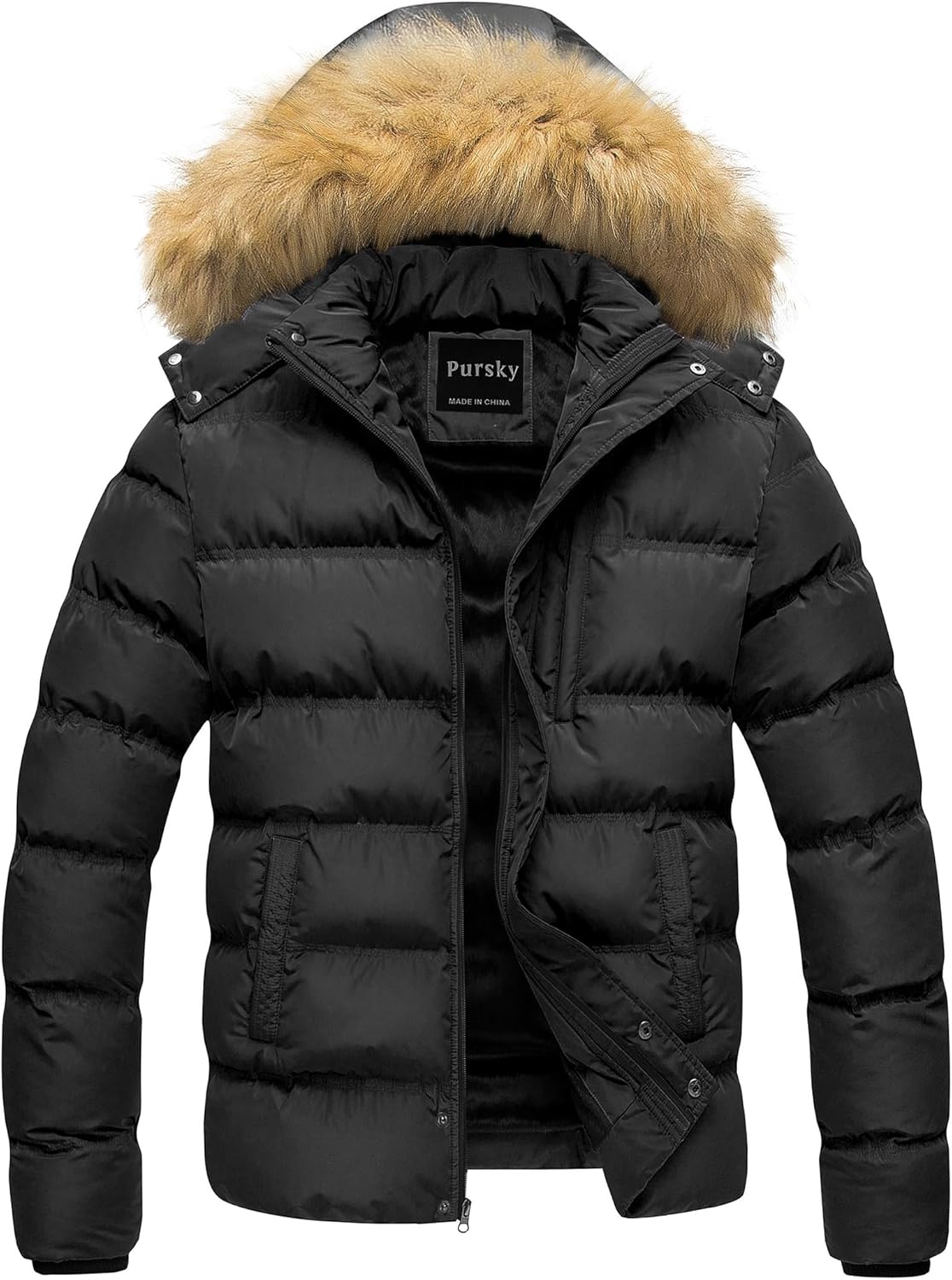 Pursky Men's Puffer Jacket Waterproof Winter Bubble Coat Review