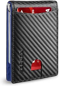 RUNBOX Slim Wallet for Men - RFID Blocking Bifold Leather
