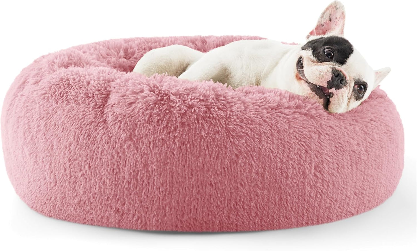 Calming Dog Bed for Small Dogs - Cozy Donut Design for Pets