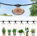 Danshinro 6-Light LED Grow Lights - Waterproof, Full Spectrum, 21.3FT String, 288 LEDs for Plants