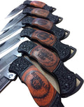 Groomsmen Gift Set of 6 Personalized Pocket Knives - Engraved