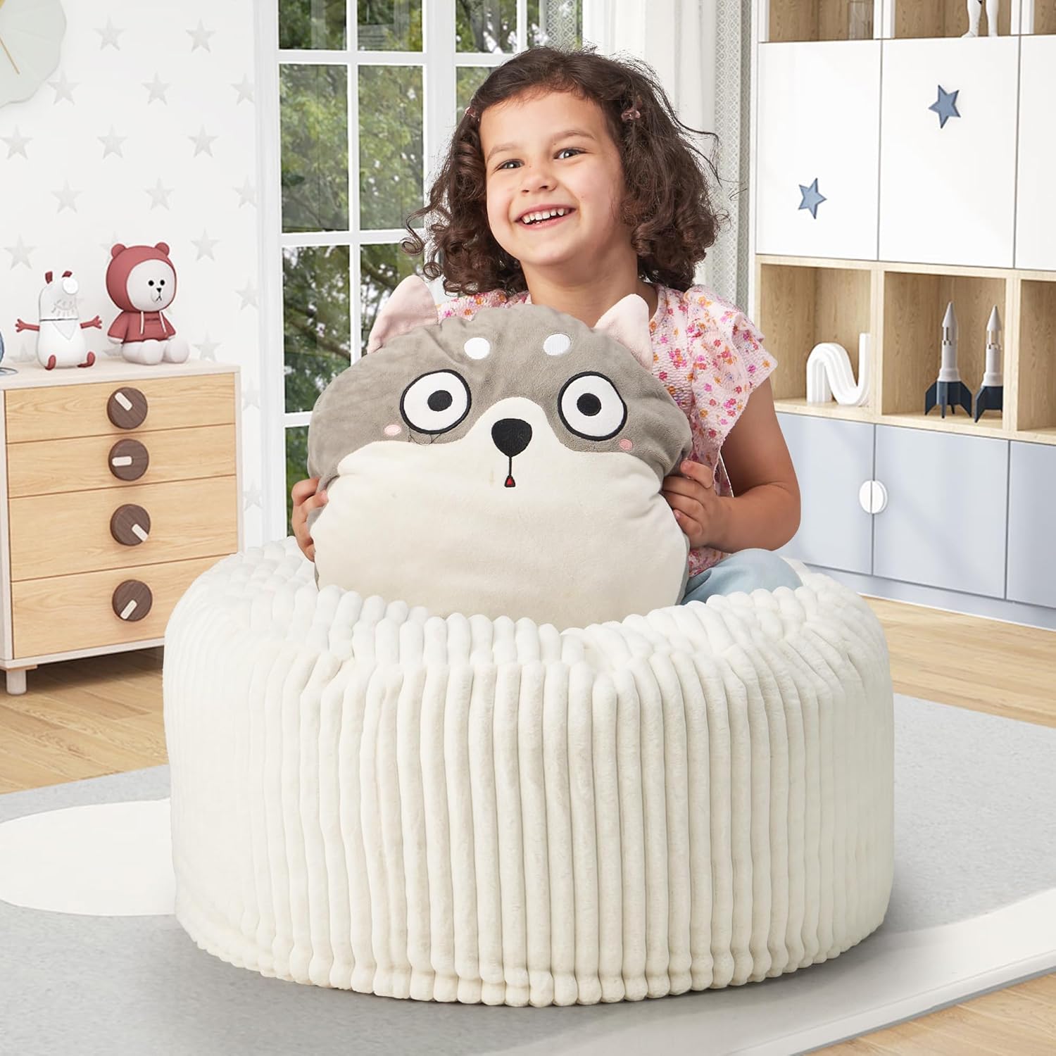 Hobestluk Bean Bag Chairs for Kids - Comfy & Stylish Seating