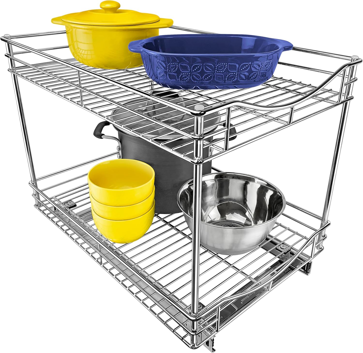 LYNK PROFESSIONAL Pull Out Cabinet Organizer for Kitchen Use