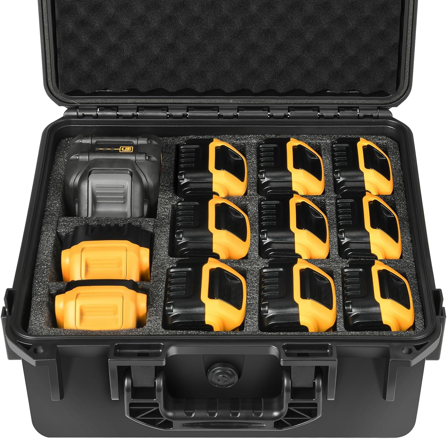 Storage Case for Dewalt Battery & Charger - Waterproof Tool Box