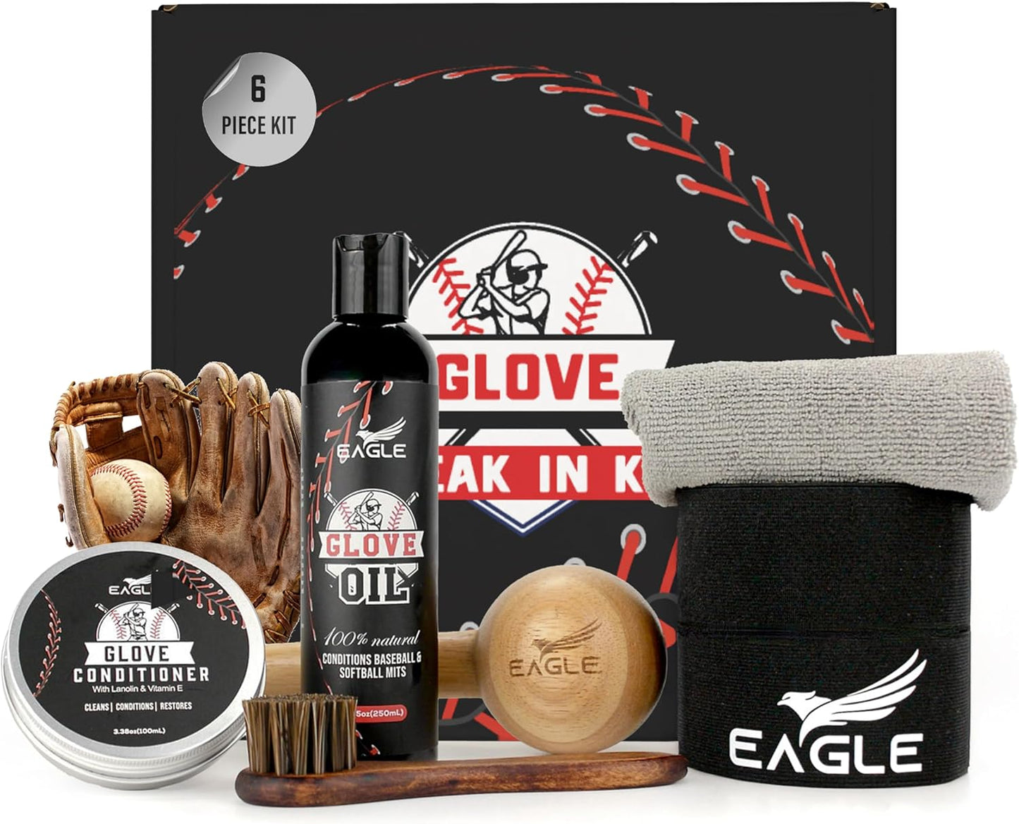 Eagle Glove Break in Kit for Fast Softball and Baseball Use