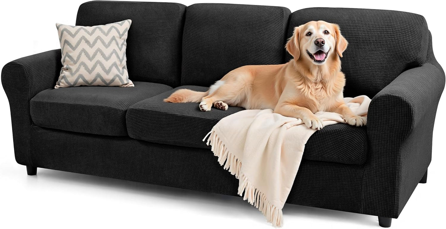 SUBRTEX 7 Pieces Stretch Sofa Slipcover Set for Oversize Sofa