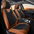 Coverado Car Seat Cover Front Seat Protector Set - Breathable Faux