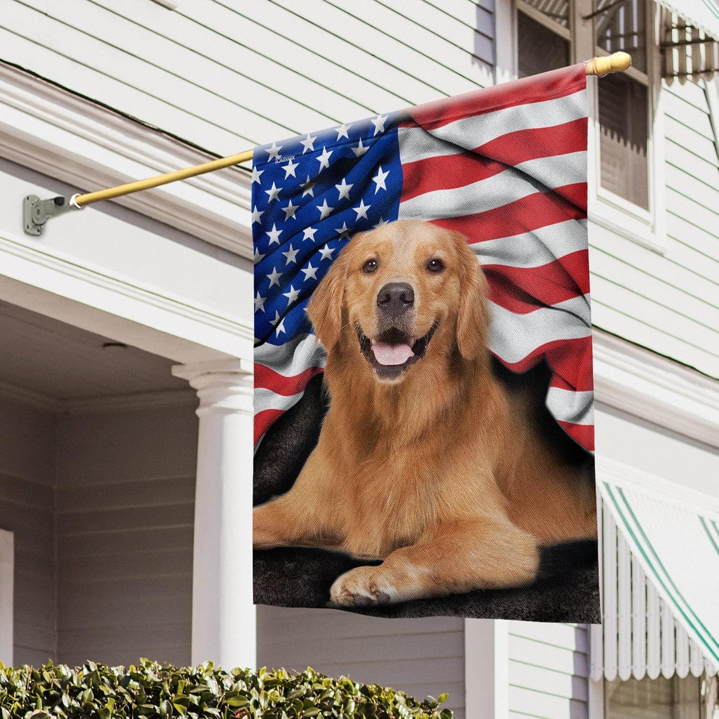 FLAGWIX Golden Retriever Dog Flag for 4th of July Decor