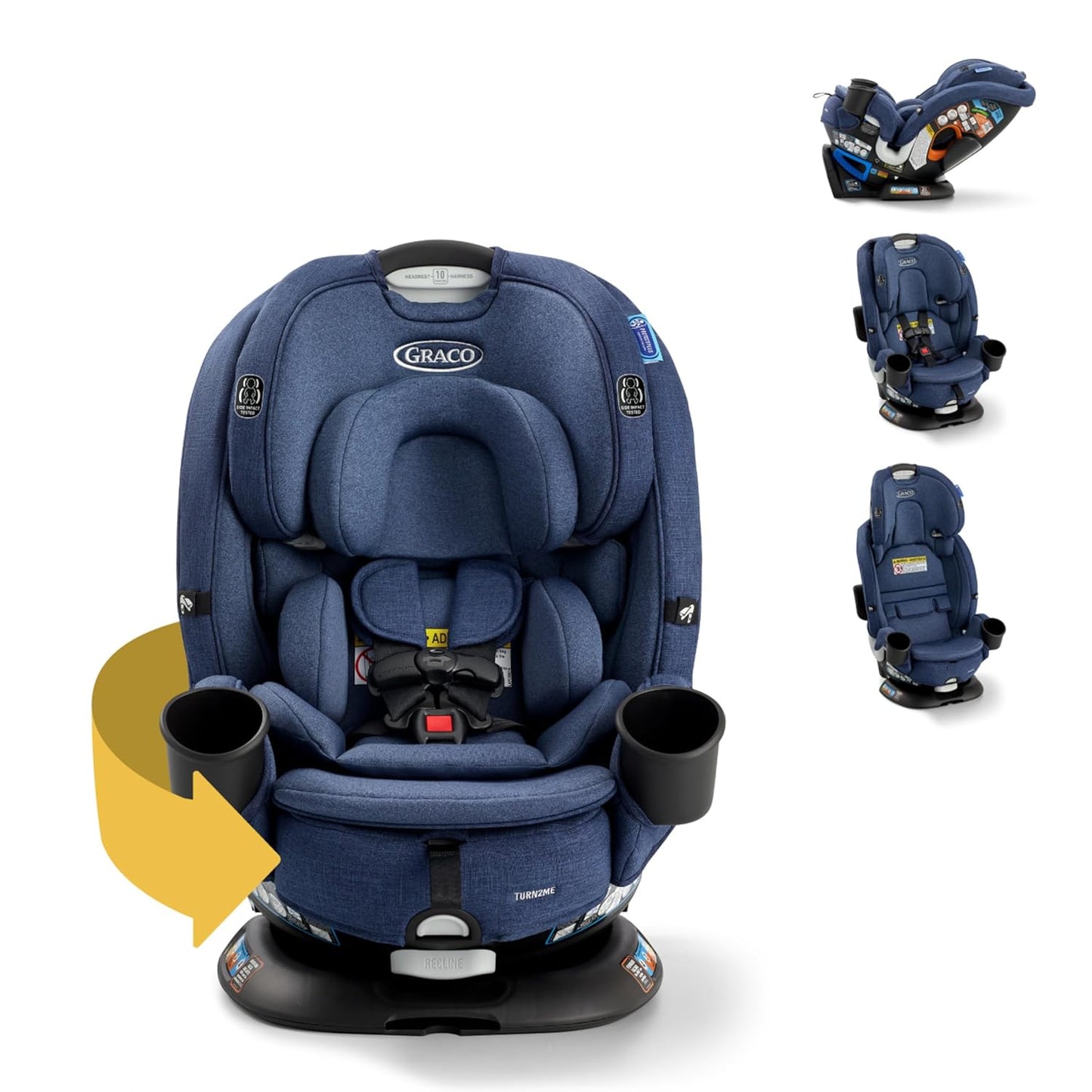 Graco Turn2Me 3-in-1 Rotating Convertible Car Seat for Safety