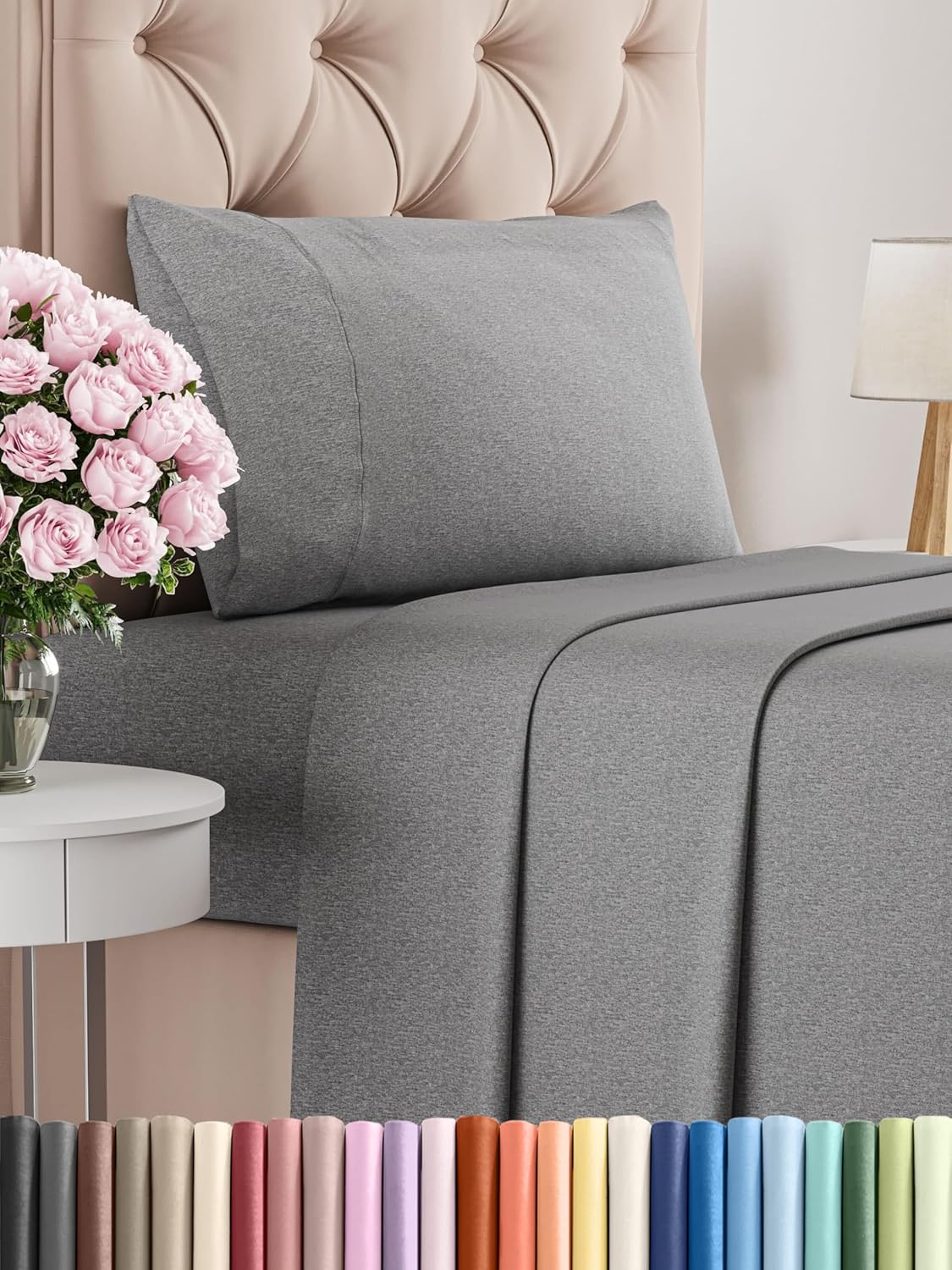 Twin Size 3 Piece Sheet Set - Comfy Breathable & Cooling Sheets