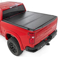 Rough Country Hard Tri-Fold Flip Up Truck Bed Tonneau Cover - Full Bed
