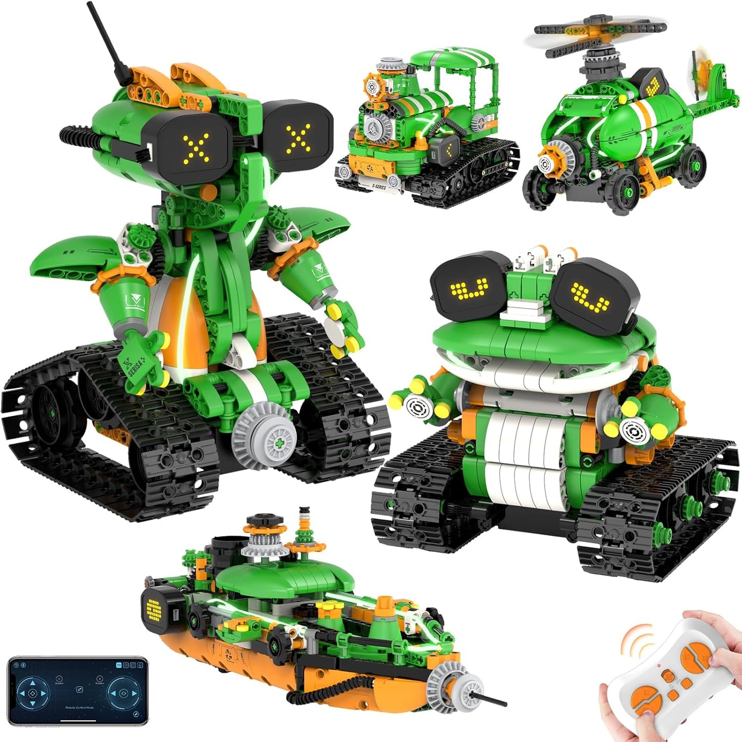 STEM Robot Building Toys for Kids 6-12, 5in1 Fun Kits
