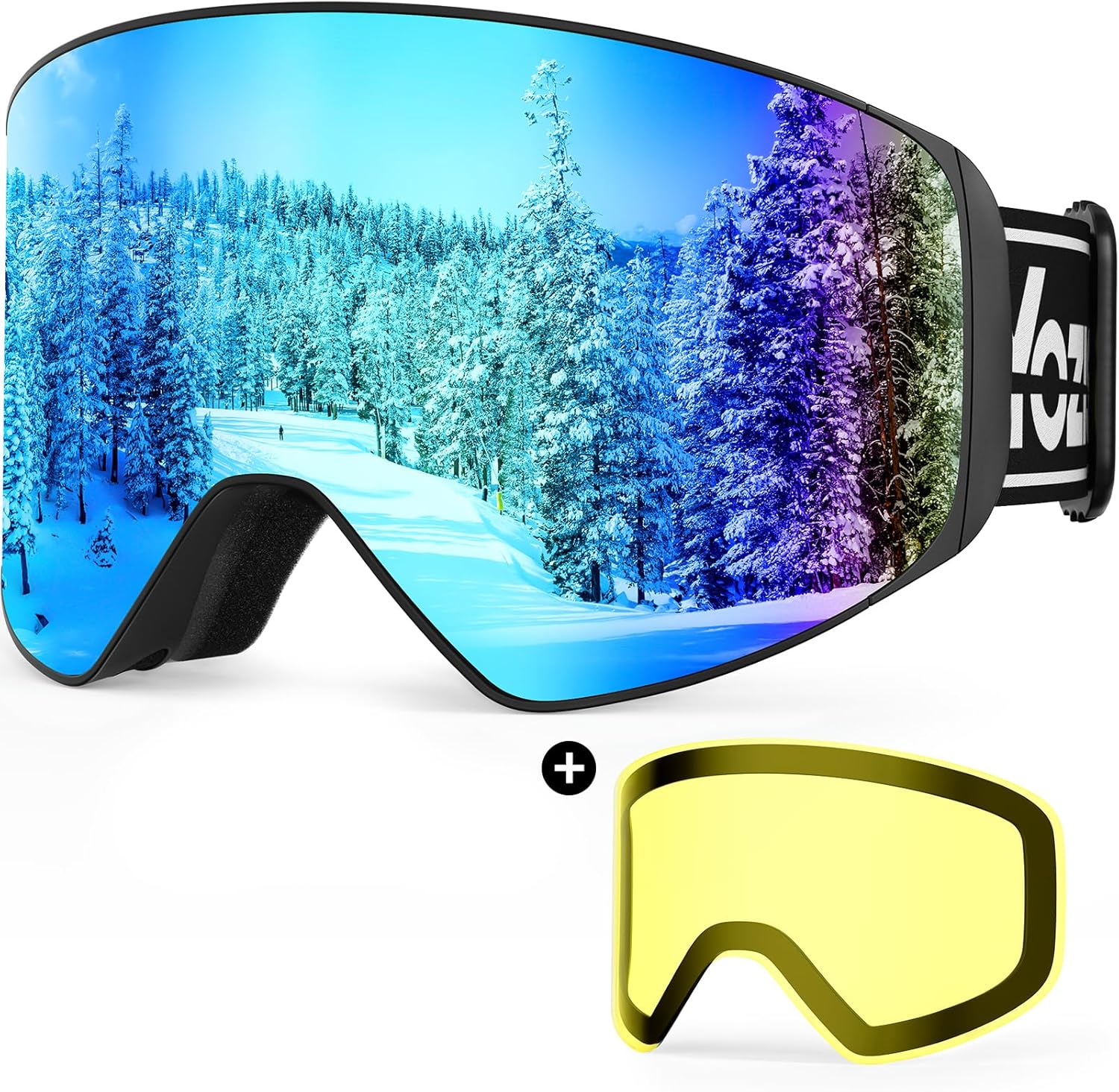 Ski Goggles with UV400 Protection for Men and Women Sports