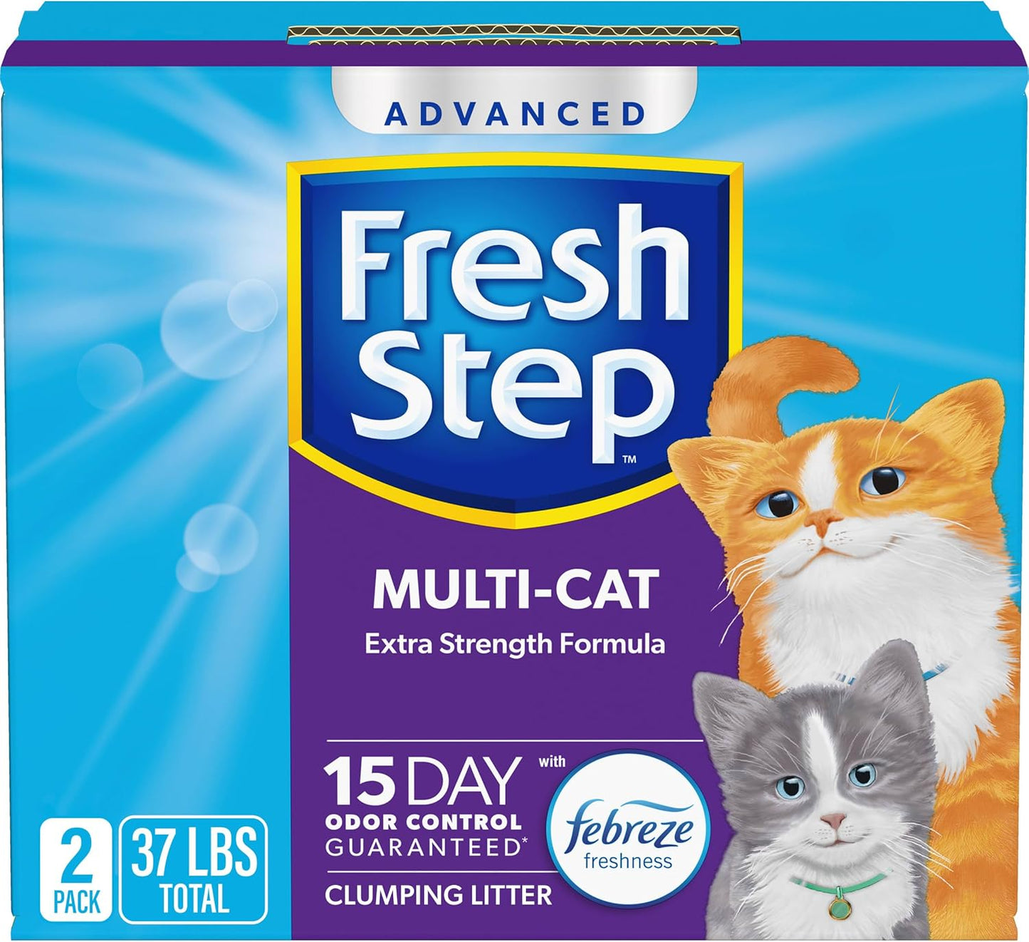 Fresh Step Advanced Multi Cat Clumping Litter with Febreze
