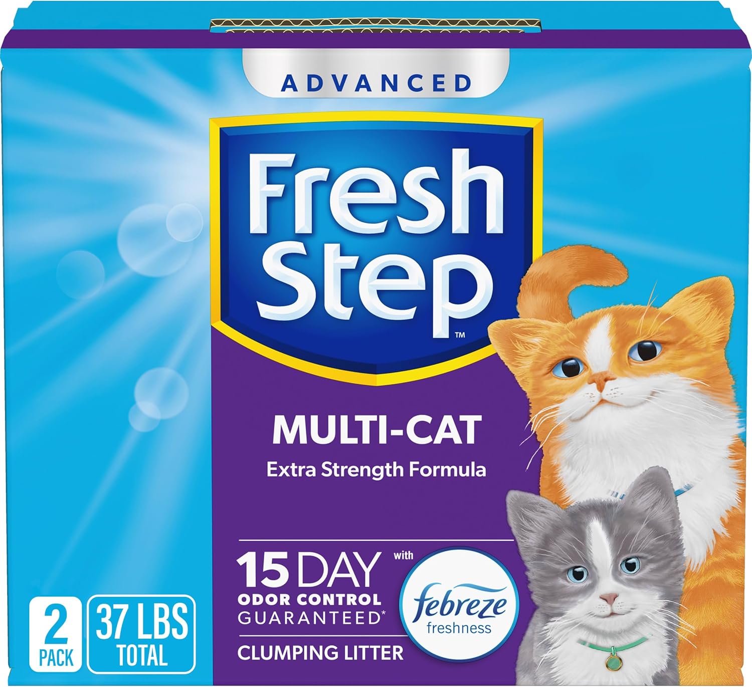Fresh Step Advanced Multi Cat Clumping Litter with Febreze