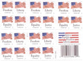 100 Forever Stamps - 5 Books of 20 Current Design - Reliable