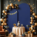 Navy Blue Arch Cover 2 Set - Fitted Spandex Backdrop Covers for Events