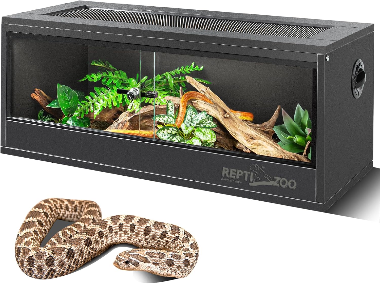 20 Gallon PVC Reptile Tank for Crested Gecko and More