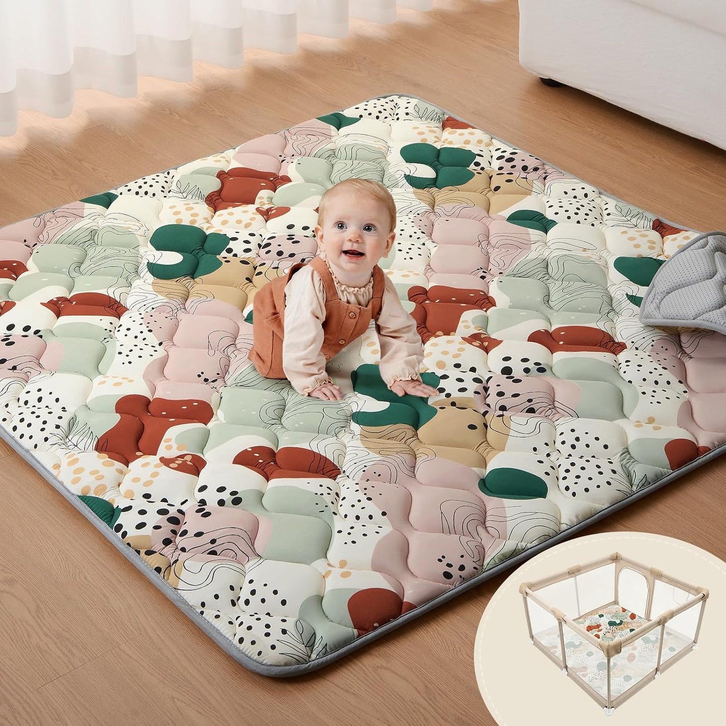 Blissful Diary Baby Play Mats for Floor - Soft & Safe Design