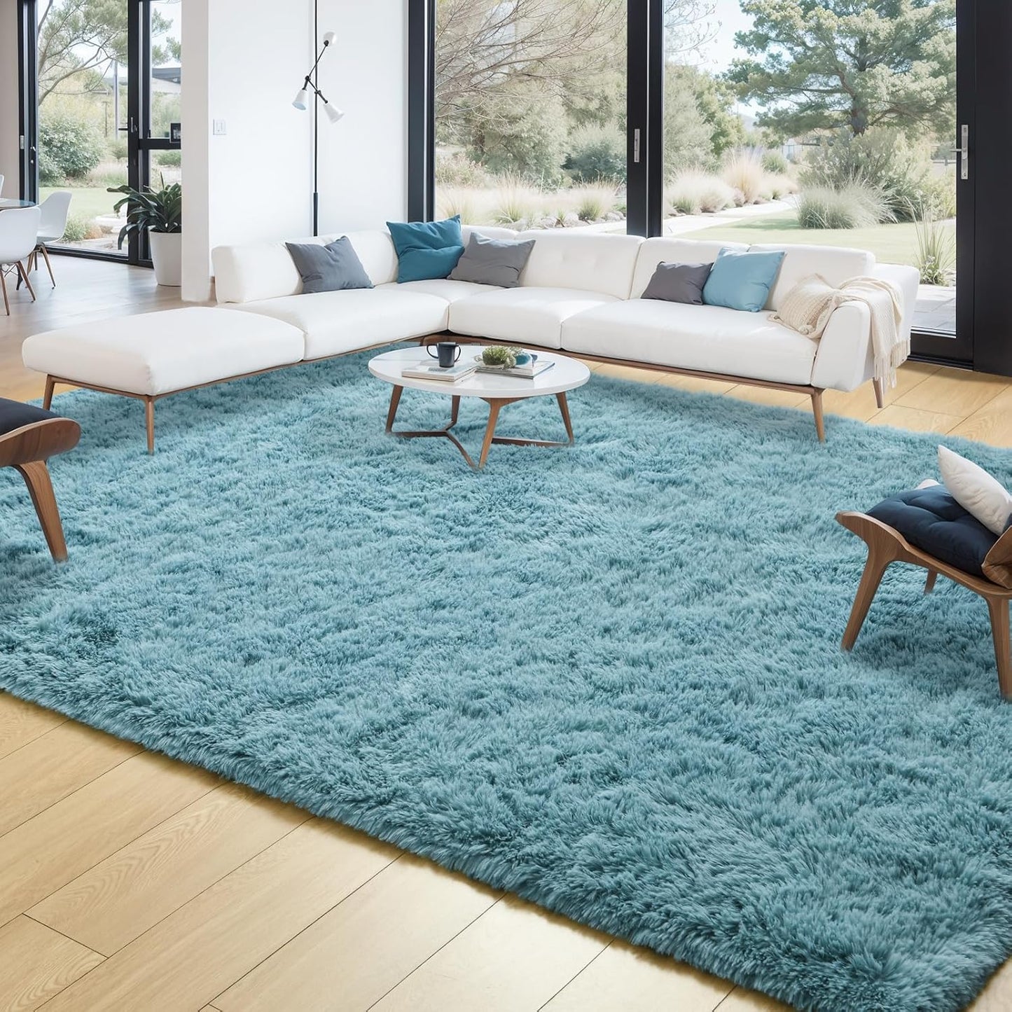 Merelax Soft Modern Indoor Large Shaggy Rug for Cozy Spaces