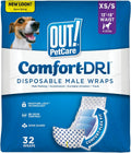 Disposable Male Dog Wraps for Small Dogs - Leakproof Pee Bands