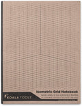 Isometric Graph Paper Notebook 7.5 in x 9.75 in - Compact Drawing Pad