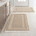 MIULEE Set of 2 Waffle Bathroom Rugs for Cozy Bath Experience