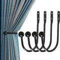 Curtain Holdback 4 Pcs Wall Mounted Drapery Tiebacks - Heavy Duty