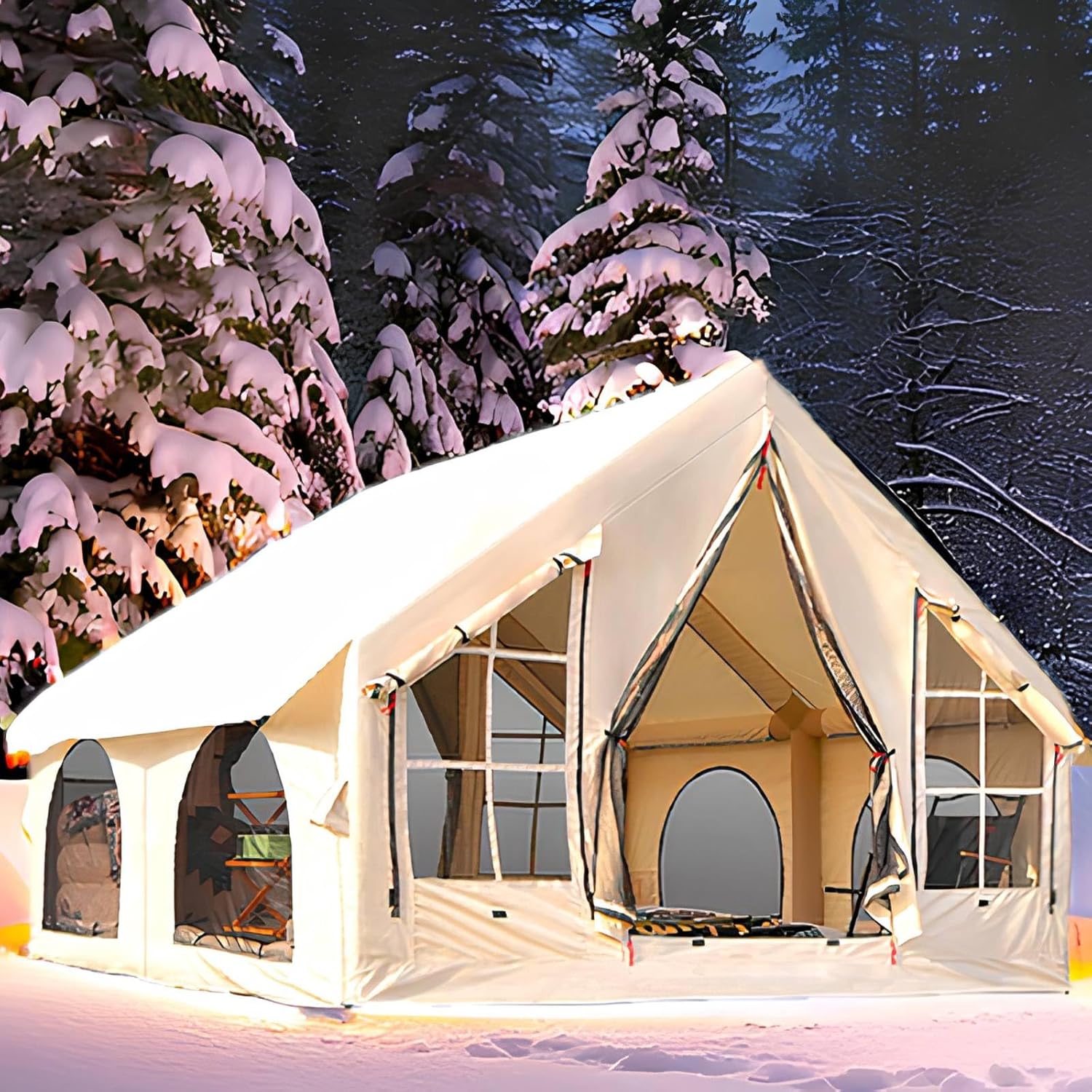 KNUO 5 MIN Setup Inflatable Camping Tent