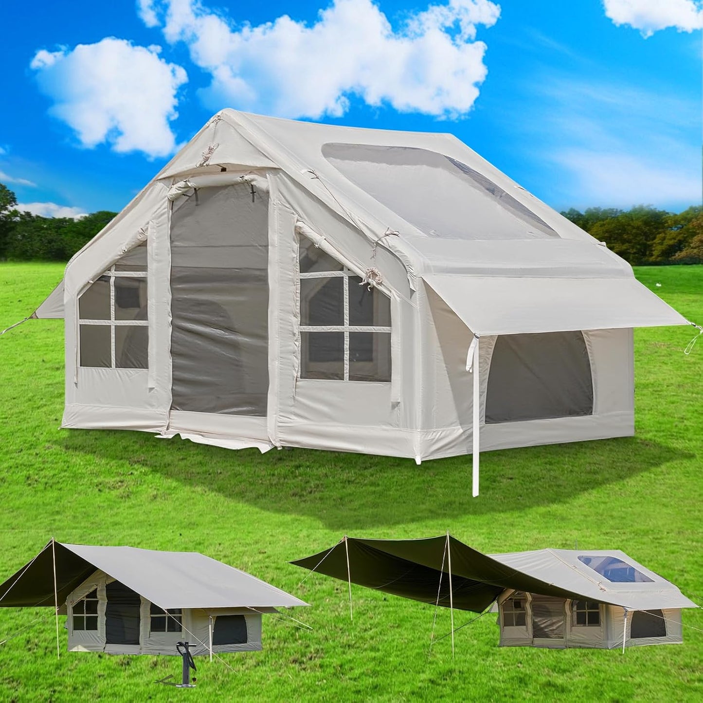 SHANQUAN Inflatable Tent: Instant Glamping Comfort