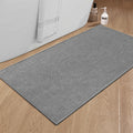 chakme Bath Mat 47x25 Ultra Thin Non Slip Quick Dry - Large Dark Grey