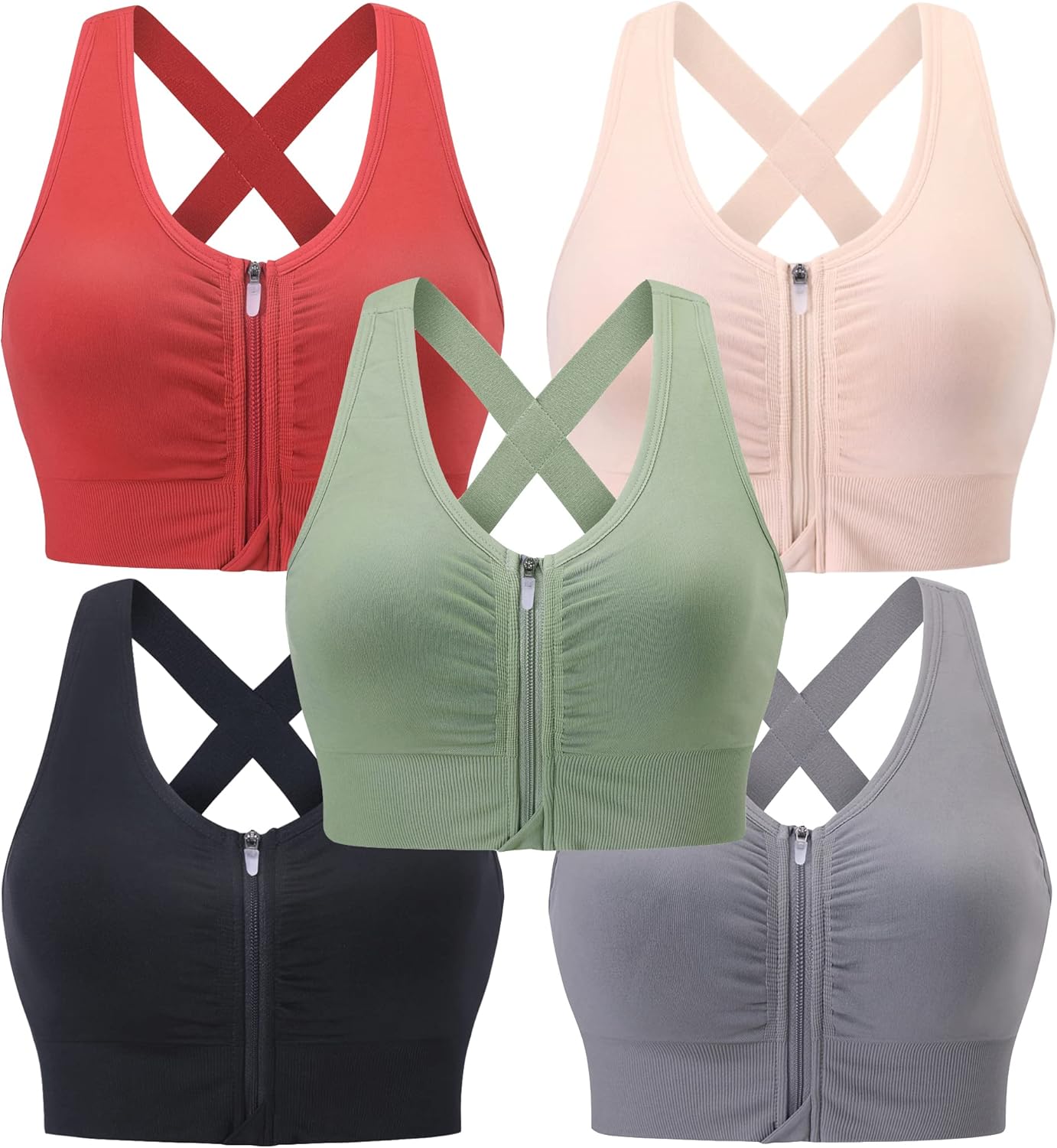 Evcute Zip Front Post-Surgery Bra for Comfortable Recovery