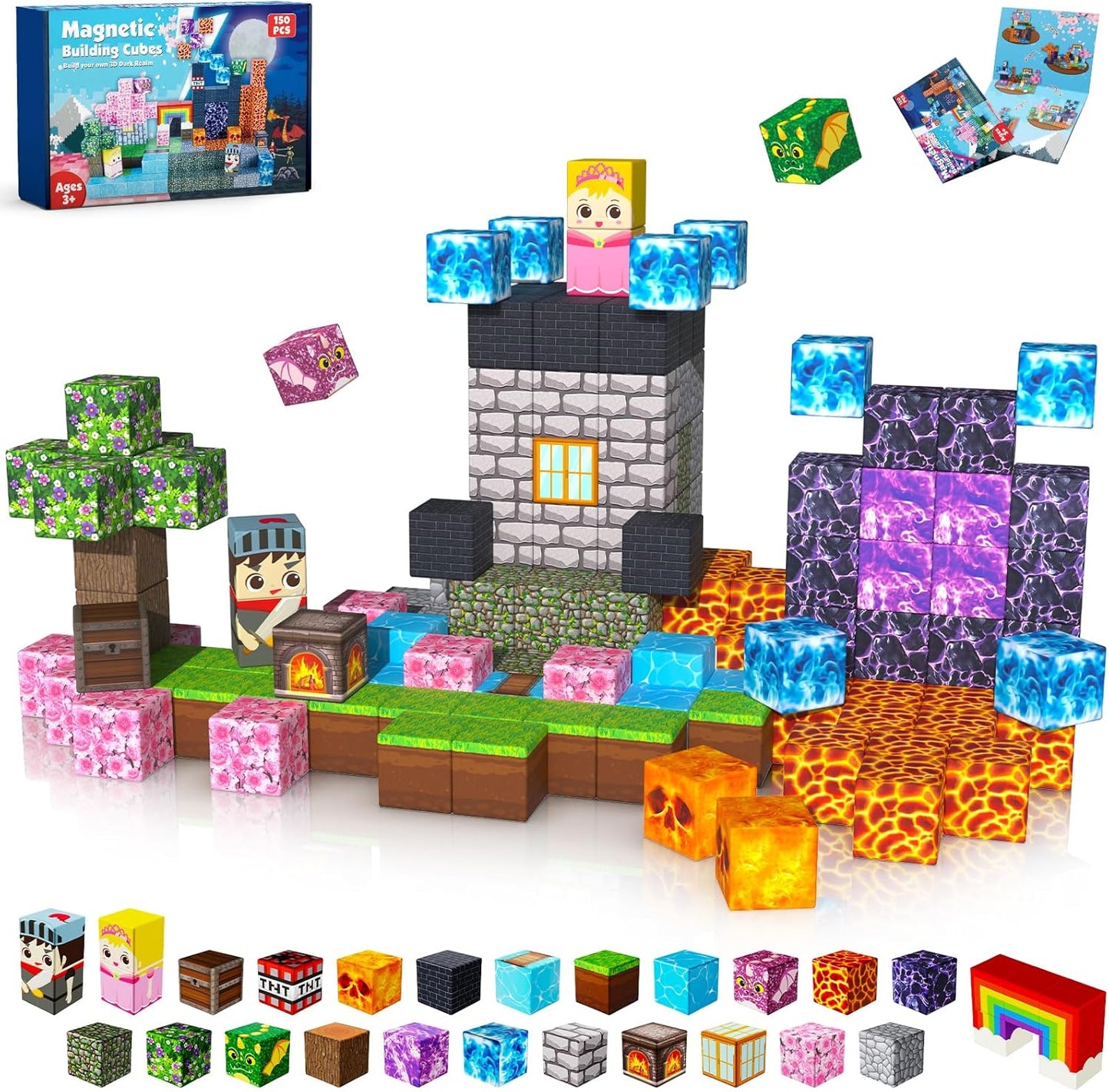 150 PCS Magnetic Blocks for Kids - Fun Building Toys for Ages 3