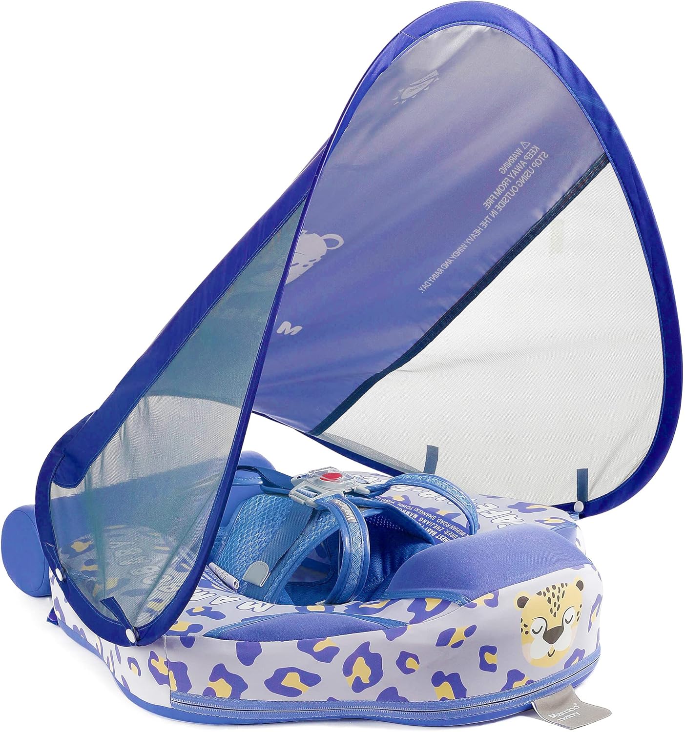 Mambobaby Float Add Tail Baby Swim Float with Canopy for Fun