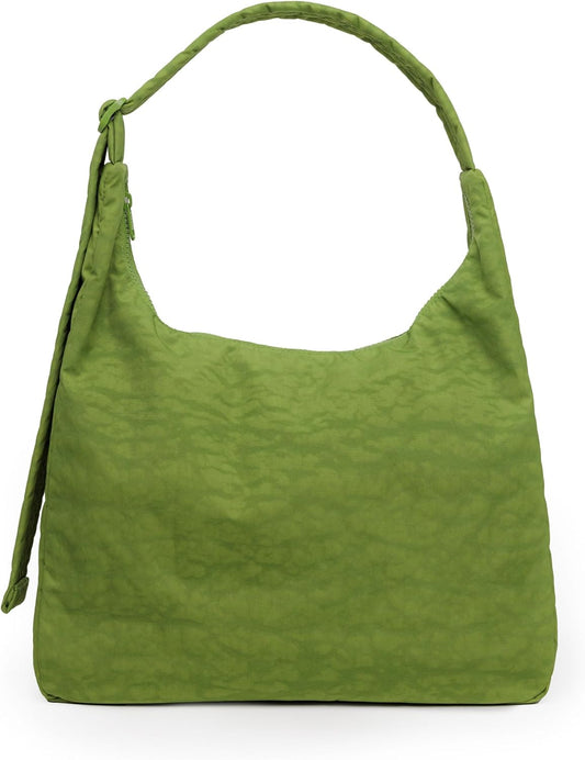 BAGGU Nylon Shoulder Bag with Key Leash and Carabiner Feature